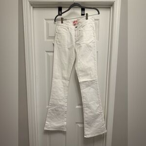 Fiorucci Women’s White Flare Leg Jeans Size 27 X 36 Cupid NWT